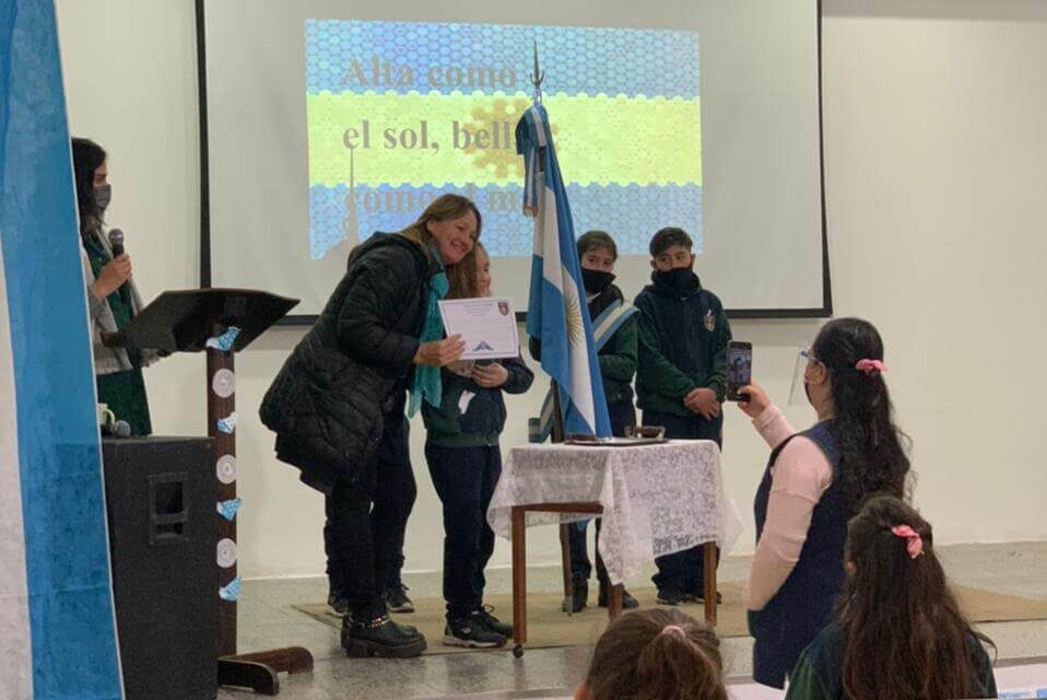 Promesa a la bandera, primer acto en Pandemia